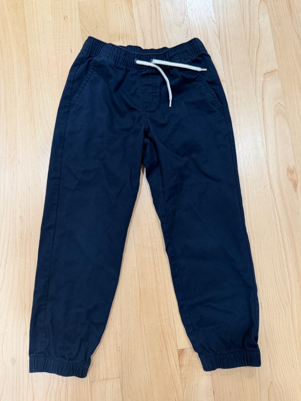 Cat & Jack Dark Navy Jogger Pants with White Drawstring